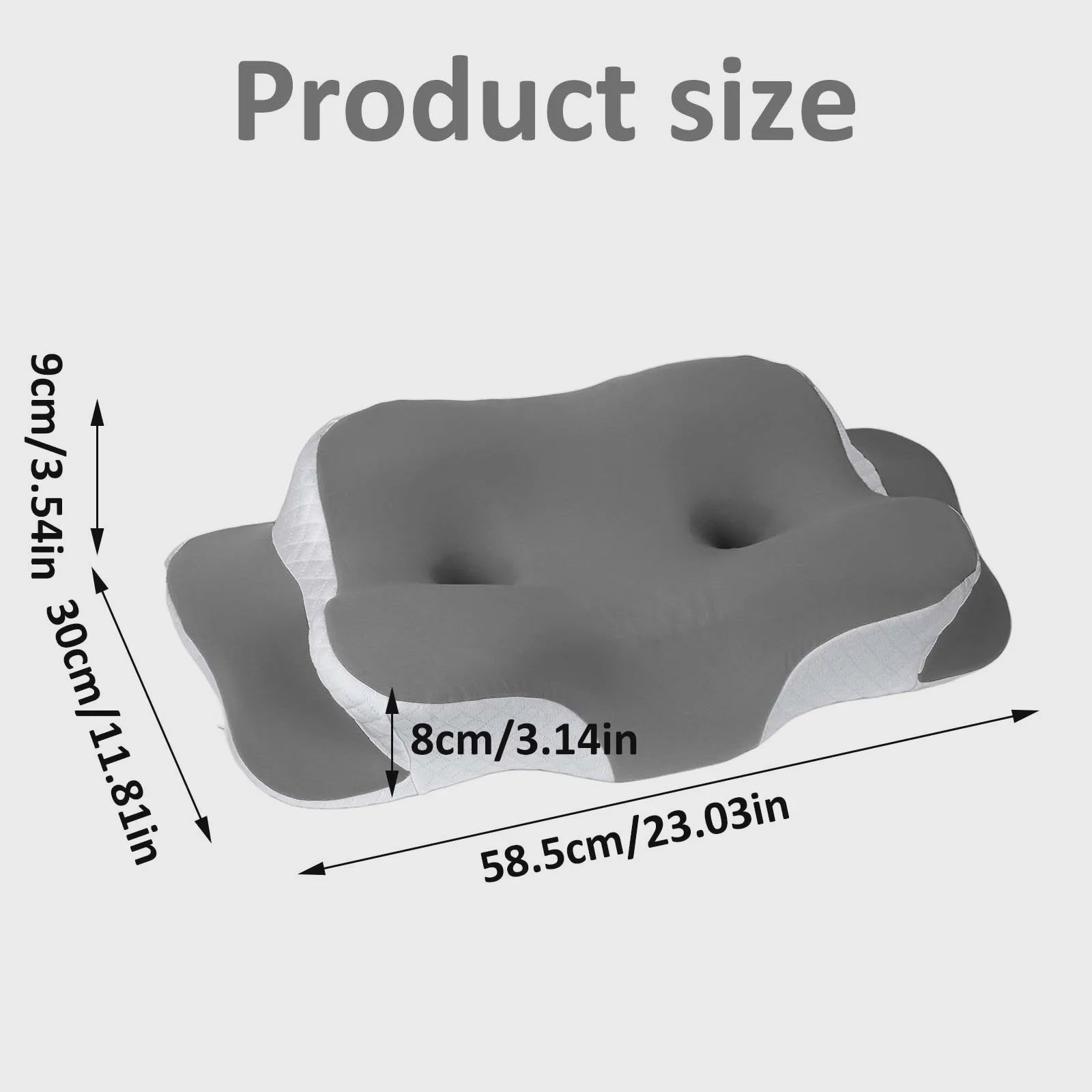 Ergonomisch Memory Foam Kussen met IJs Zijde - Nekondersteuning & Ademend