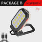 Multifunctionele Werklamp met Magneetvoet & Batterij Indicator - Ideaal voor Auto Reparaties & Noodgevallen
