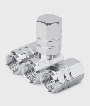 Set Aluminium Ventieldopjes - Universeel voor Auto, Motor, Fiets - Stof- en Waterdicht