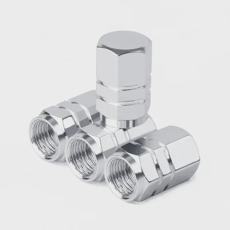 Set Aluminium Ventieldopjes - Universeel voor Auto, Motor, Fiets - Stof- en Waterdicht