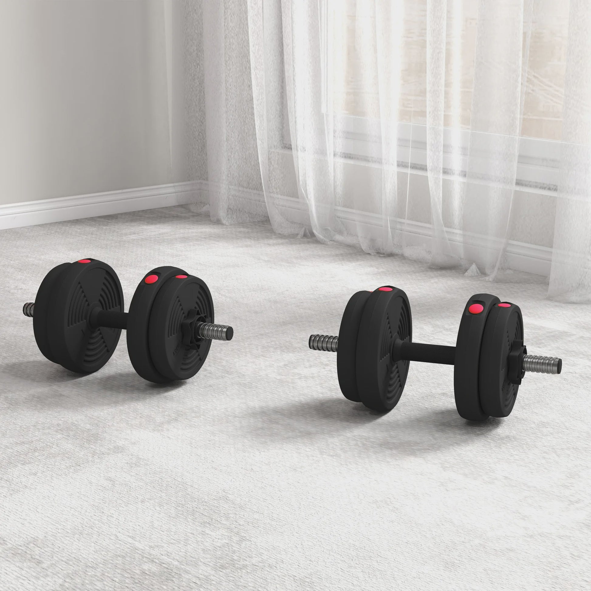 Verstelbare Dumbbells Set 15KG met Antislip Handvatten