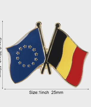 Belgische Vlag Speld - Stijlvolle Badge voor Kleding en Tassen