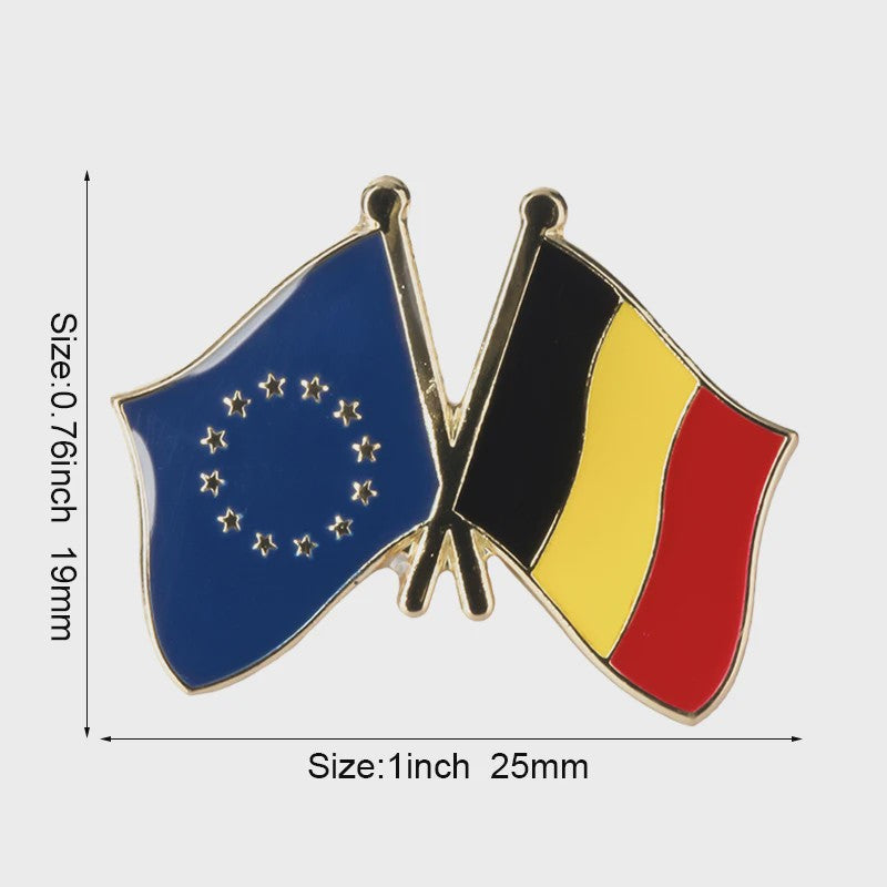Belgische Vlag Speld - Stijlvolle Badge voor Kleding en Tassen