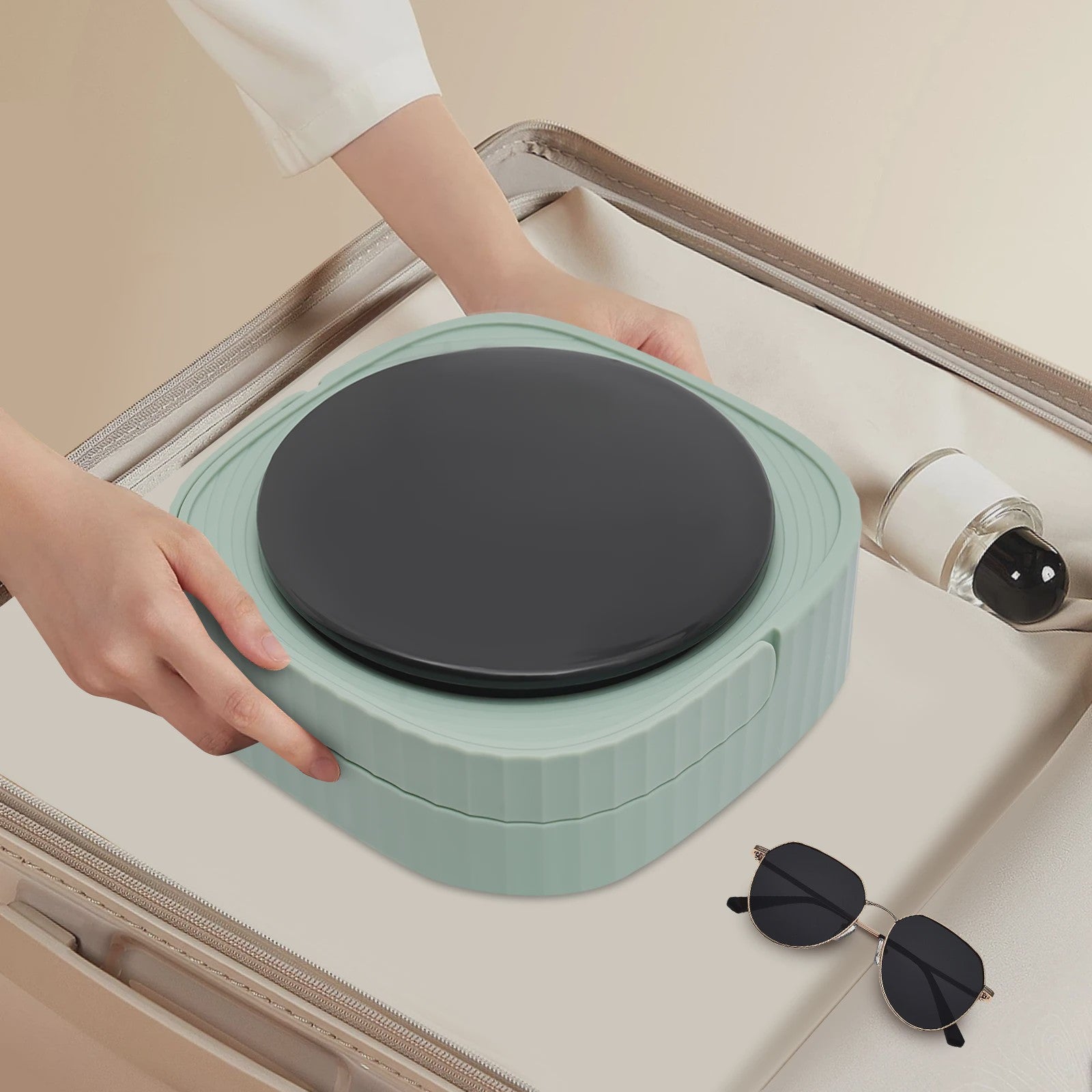 Opvouwbare Mini Wasmachine - Draagbare Compacte Washer met 3 standen voor Ondergoed, Babykleding & Reizen