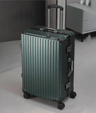 Aluminium Koffer met USB & Combinatieslot - Rolbaar Reiskoffer in Diverse Maten (20-28 inch)