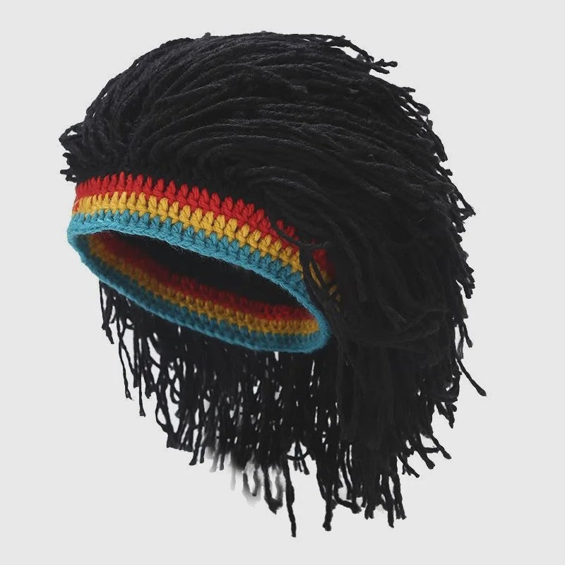 Unieke Gehaakte Muts met Nep Dreads - Rasta Stijl voor Feest & Cosplay
