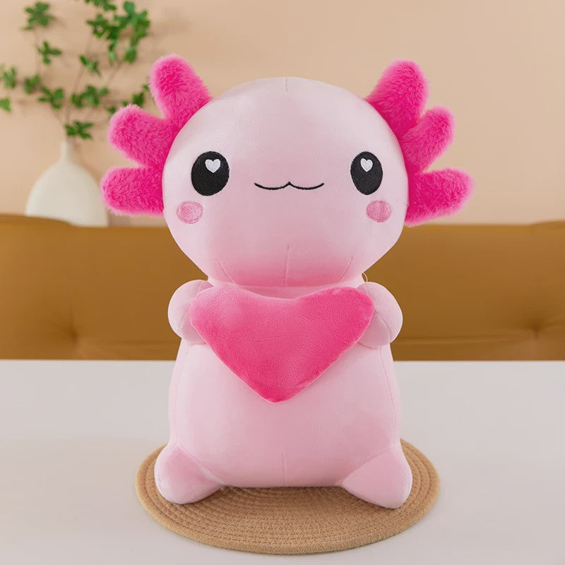 Zachte Axolotl Pluche Knuffel - Verkrijgbaar in 4 Kleuren, Perfect Cadeau