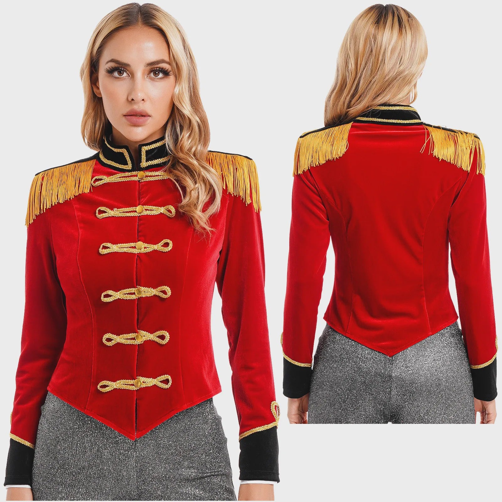 Dames Ringmaster Kostuum Jas - Circus Showman & Leeuwentemmer Cosplay