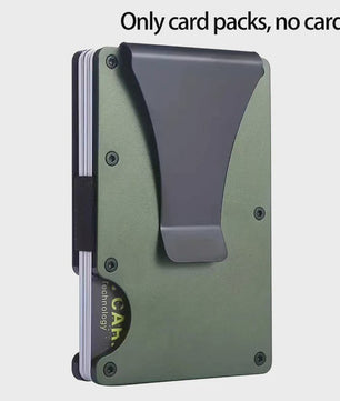 Minimalistische RFID Portemonnee met Geldclip - Slank & Krasbestendig Kaarthouder