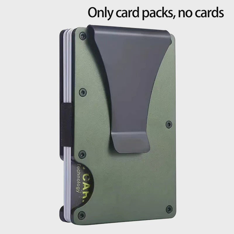 Minimalistische RFID Portemonnee met Geldclip - Slank & Krasbestendig Kaarthouder