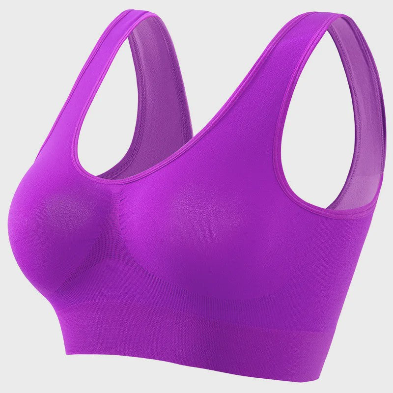Naadloze Push-Up Sport BH - Ademende Bralette zonder beugel, Crop Top Lingerie voor Dames (S-5XL)