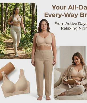 Comfortabele Naadloze Push-Up BH voor Plus Size Dames - Verbergt Rugvet & Biedt Volledige Bedekking