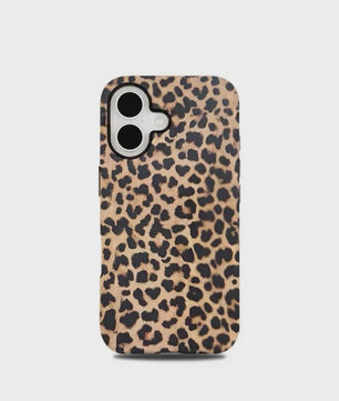 Luxe Leopard Print Hoesje voor iPhone - Dubbellaags Bescherming