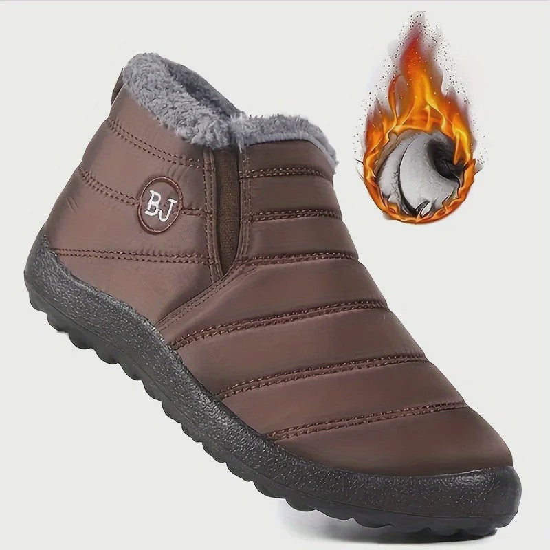 Dames Waterdichte Warme Enkellaarsjes - Comfortabele Antislip Snowboots voor Wandelen en Winter