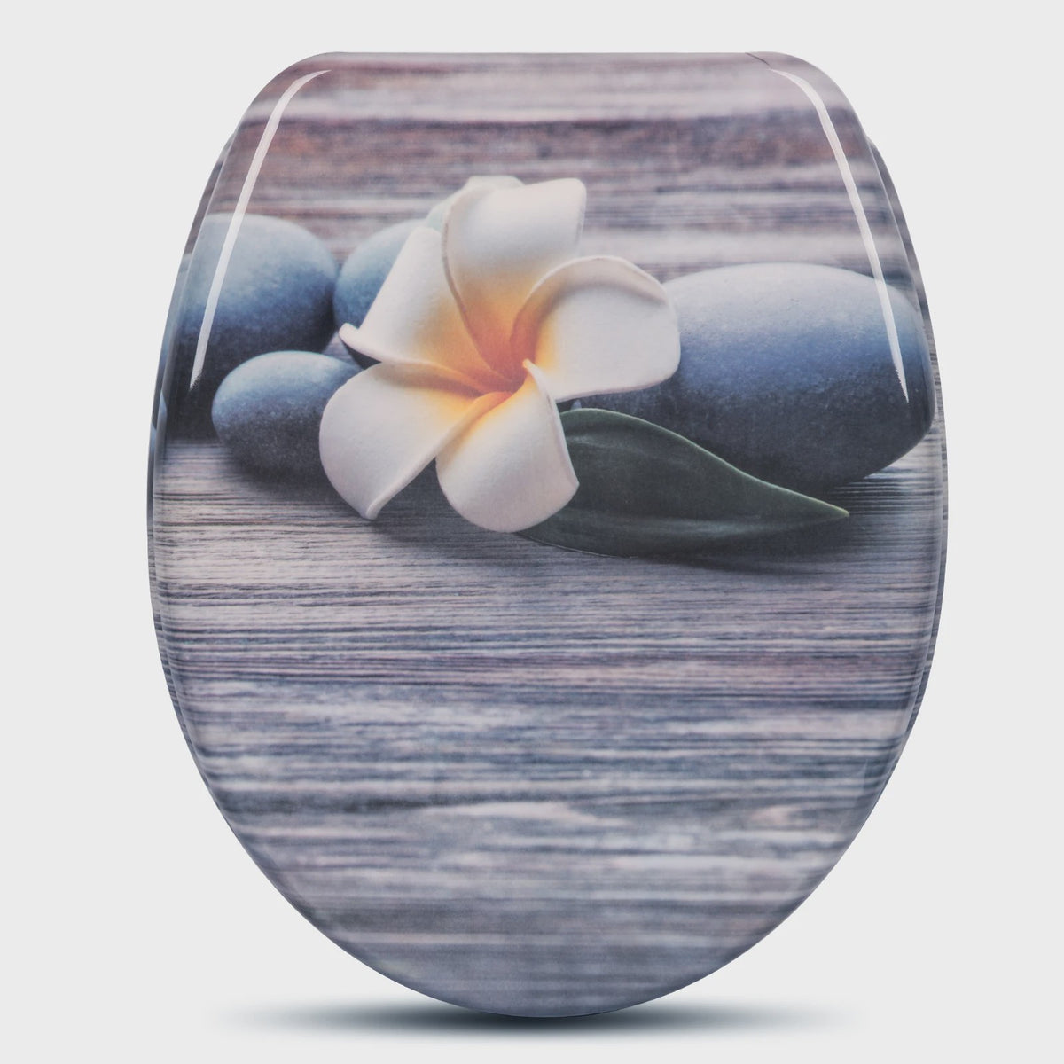 Luxe Toiletzitting met Soft-Close – Universeel, PP Materiaal, Zwart met Gouden Marmerprint