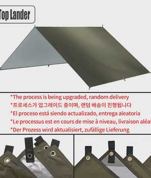 Waterdichte Camping Tarp - Ultralichte Zonwering & Schuilplek voor Outdoor Avonturen