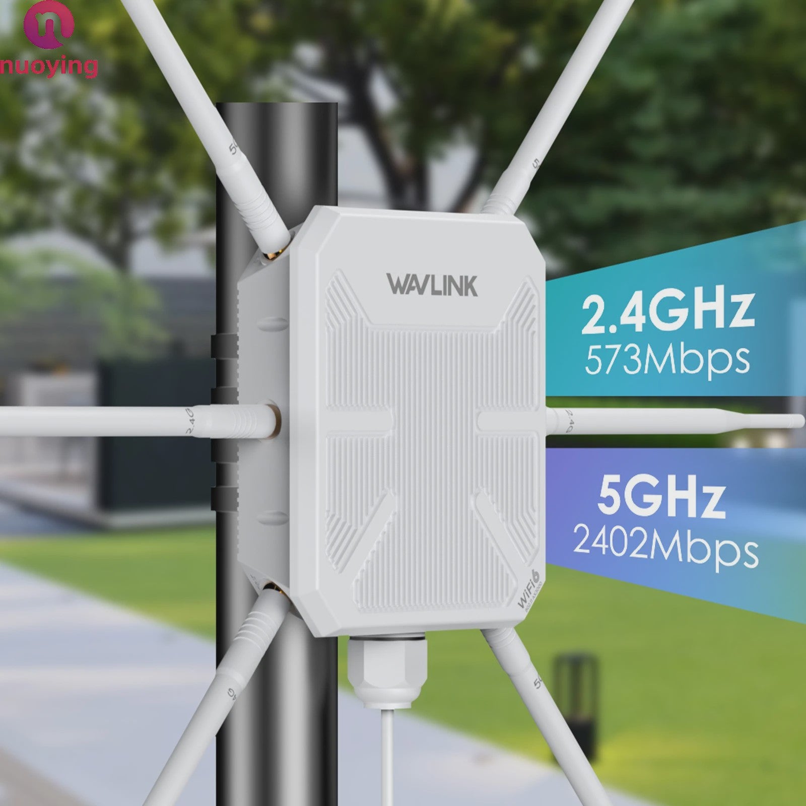 Krachtige WiFi 6 Outdoor Access Point | Dual Band 2.4G/5G | Mesh Extender | PoE | IP67 Weerbestendig