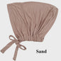 Zachte Modal Binnen Hijab Cap met Strik - Islamitische Turban Hoofddoek