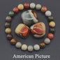 Natuurlijke Edelsteen Armband - Reiki, Blauwe Apatite, Lapis Lazuli, Amethist & Tijgeroog