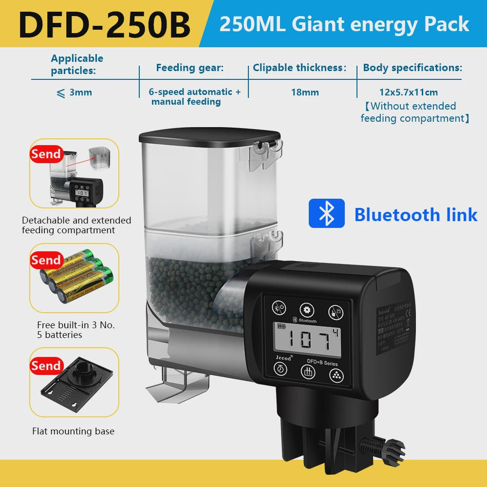 Jebao Jecod Automatische Aquarium Voederautomaat met Digitale Timer & Afstandsbediening