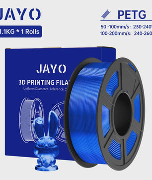 JAYO PETG 3D Printer Filament - 1.75mm Clear, 1.1kg, Hoge Taaiheid, Net Gewikkeld