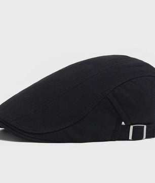 Klassieke Heren Baret - Stijlvolle Vintage Katoenen Pet met Vizier