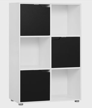 WOLTU Boekenkast met 6 Vakken - Stijlvolle Opberger voor Woonkamer & Kantoor