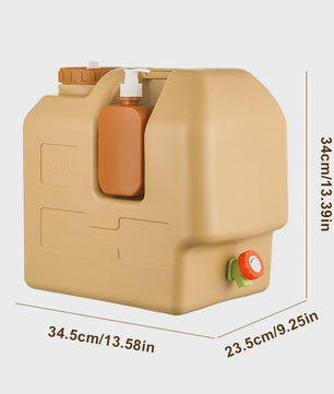 20L Draagbare Watercontainer met Kraan - Ideaal voor Camping, Vissen en Picknicks