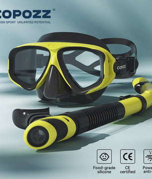 COPOZZ Professioneel Duikmasker & Snorkelset - Anti-condens, Gehard Glas