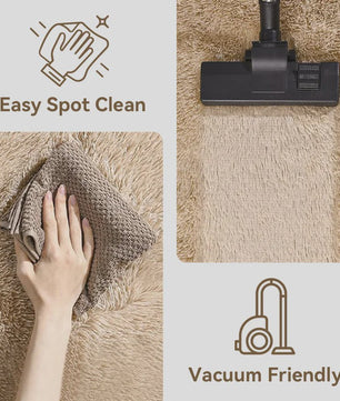 Superzacht Hoogpolig Vloerkleed - Pluizig & Luxueus voor Woonkamer, Slaapkamer & Kinderkamer