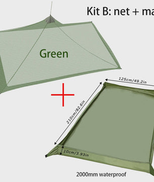 Outdoor Muggennet Insectenwerende Tent - Camping Solo Mesh - Lichtgewicht & Compact