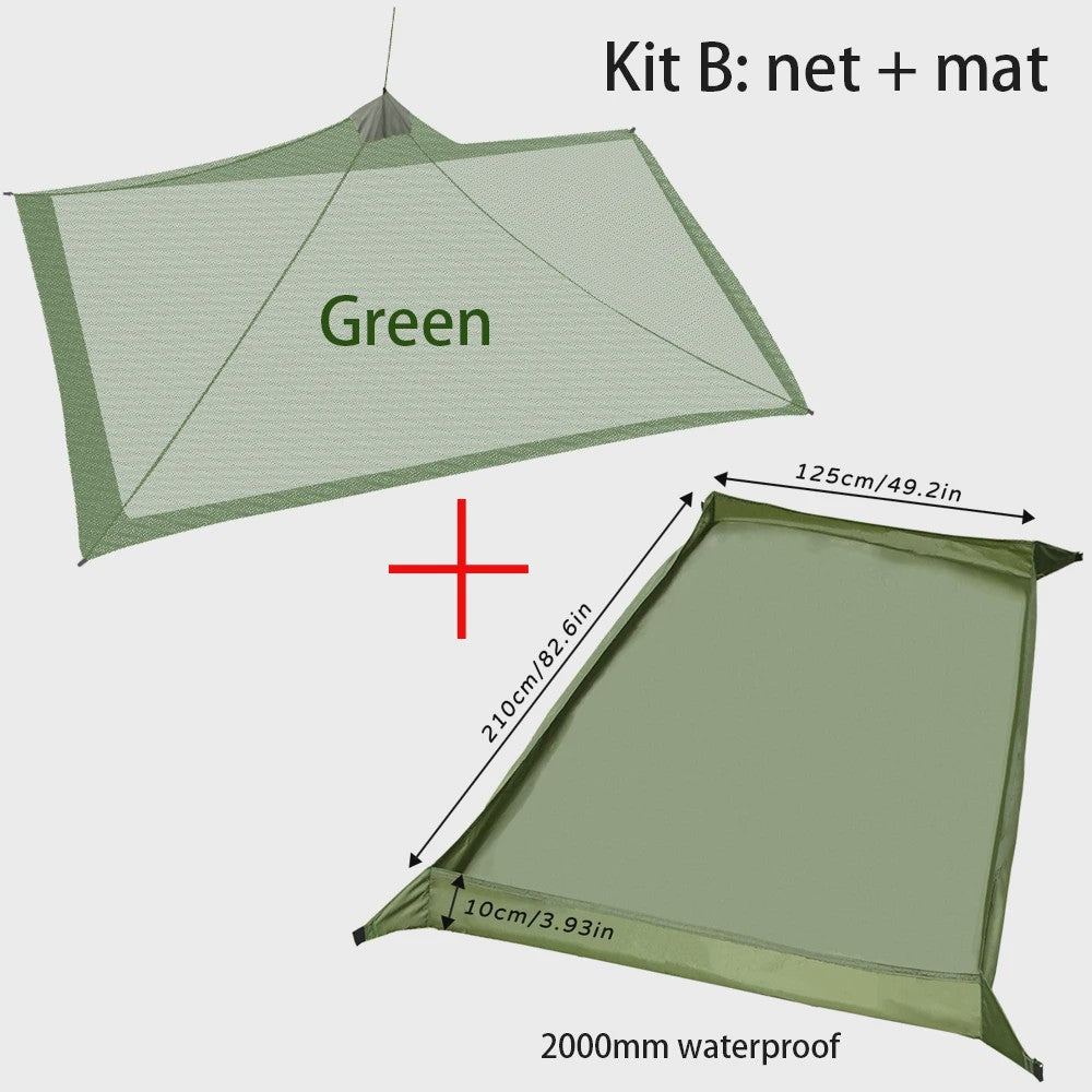 Outdoor Muggennet Insectenwerende Tent - Camping Solo Mesh - Lichtgewicht & Compact