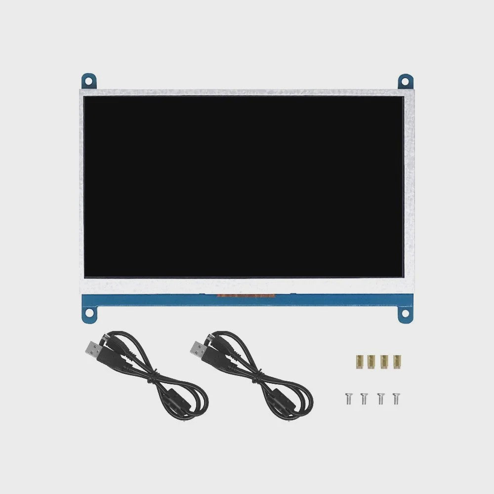 7 Inch IPS Touchscreen Monitor voor Raspberry Pi (4/3/2/B/B+/A+) - 1024x600, HDMI, Driver-Free