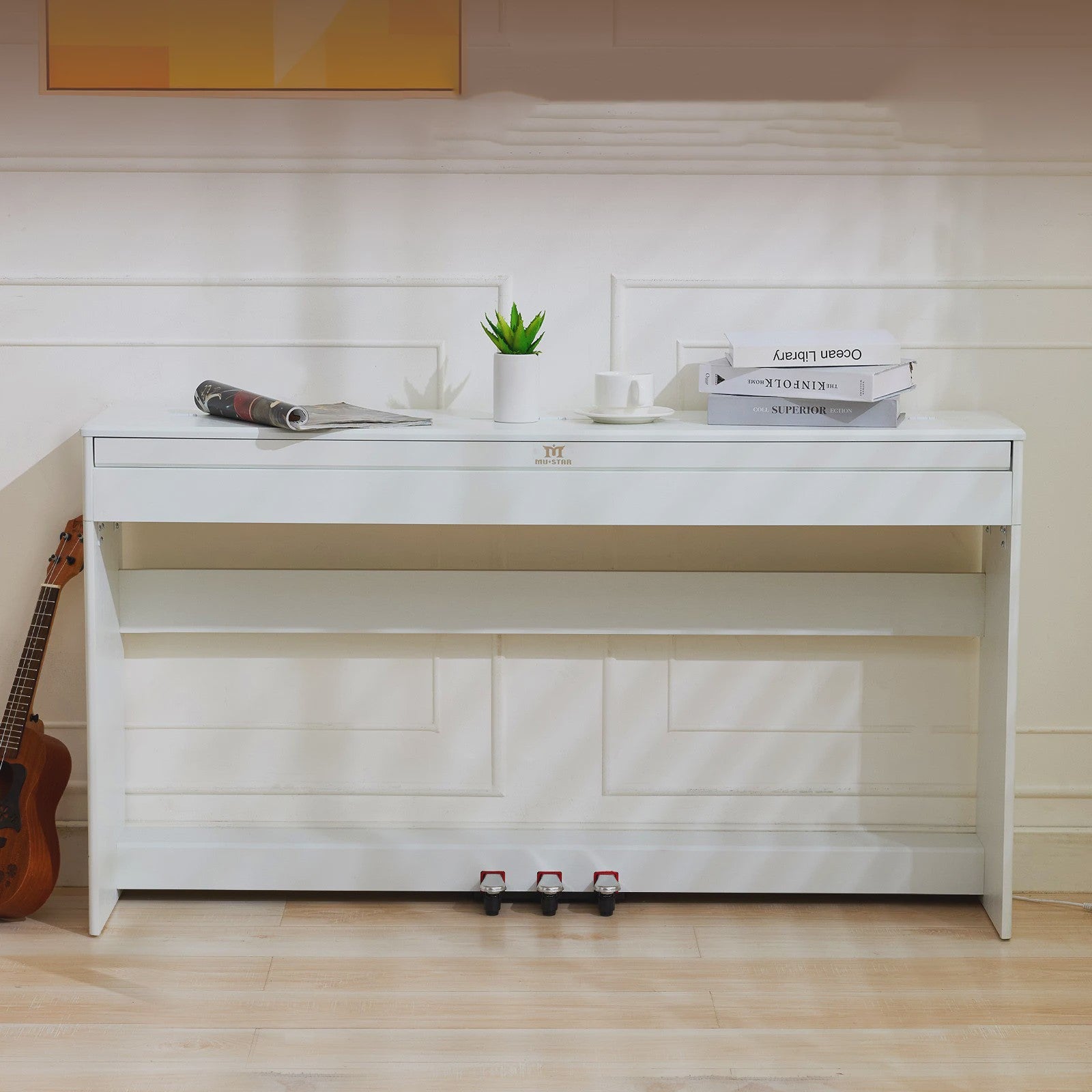 Digitale Piano 88 Semi-gewogen Toetsen met Bluetooth, MIDI en 3 Pedalen - Zwart