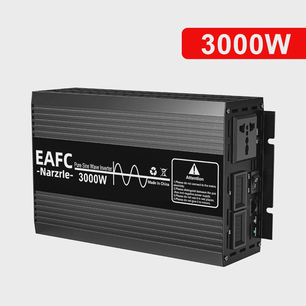 Krachtige Pure Sine Wave Omvormer 2000W/3000W/4000W - 12V/24V naar 220V AC