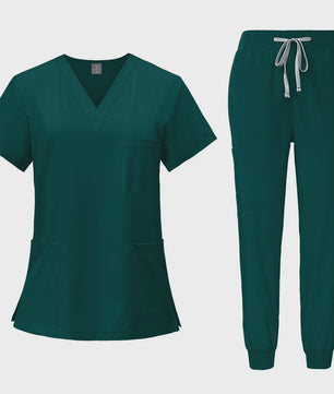 Comfortabele Dames Scrub Set - Medische Werkkleding Top & Broek