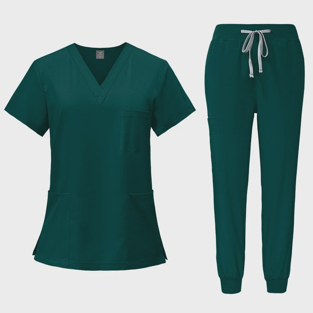 Comfortabele Dames Scrub Set - Medische Werkkleding Top & Broek