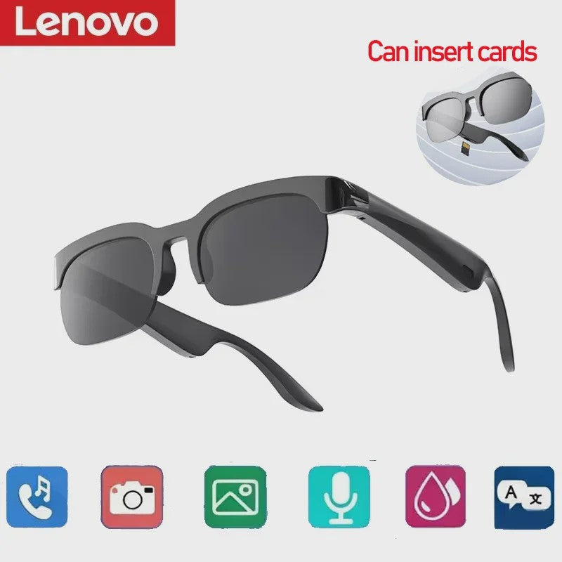 Lenovo 8K AI Smart Bril: Bluetooth Bellen, Opnemen, Vertalen & Muziek