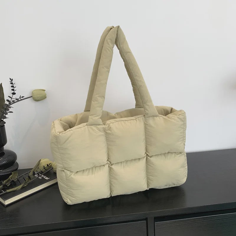 Gewatteerde Dames Shopper Tas - Retro Trendy, Grote Capaciteit & Waterdicht