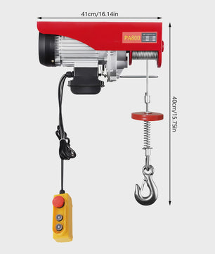 Elektrische Takel 800/1000kg - Krachtige Lier voor Werkplaats, Magazijn & Bouw