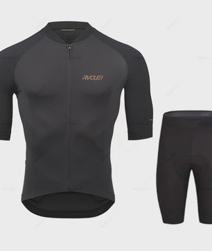 Pro Fiets Kleding Set Heren - Ademend Wielrenpak met Bib Shorts