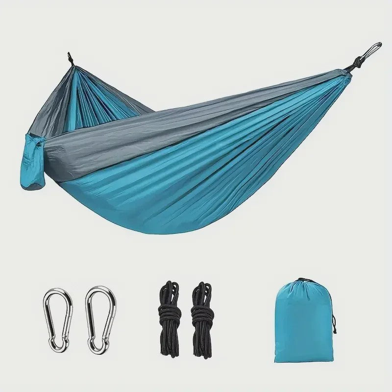Lichtgewicht Kampeerhangmat van Parachute Nylon - Draagbaar & Snel Op te Zetten
