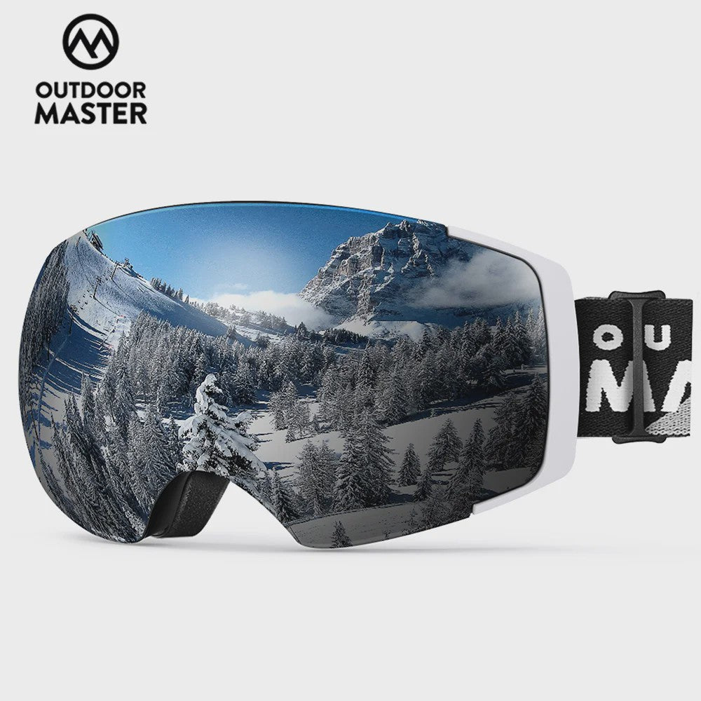 OutdoorMaster PRO Ski Goggles: Verwisselbare HD Lens, UV400, Anti-Fog, Over-The-Glasses