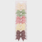 Set van 10 Handgemaakte Strikjes Haarclips voor Baby Meisjes - Lint Strikjes Haaraccessoires