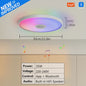 Slimme LED Plafondlamp met RGB, Muziek & Speaker - App & Afstandsbediening