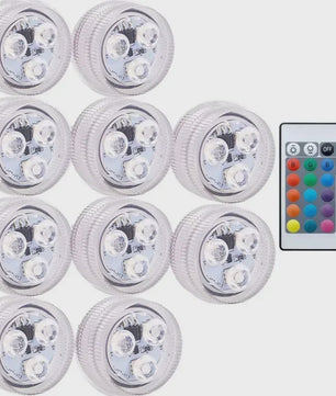 Waterdichte LED Lampjes op Batterijen met Afstandsbediening - 16 Kleuren