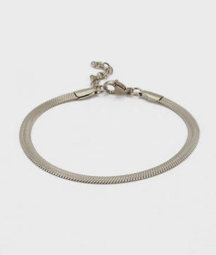 Minimalistische Slangenketting Anklet - Roestvrij Staal Goudkleurig