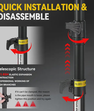 Mellwin 4-in-1 Snoei- en Zaagset: Elektrische Snoeischaar, Kettingzaag & Telescoopsteel