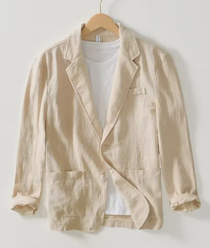 Lichte Katoenen Heren Blazer - Ademend Zomerjasje voor Business & Casual