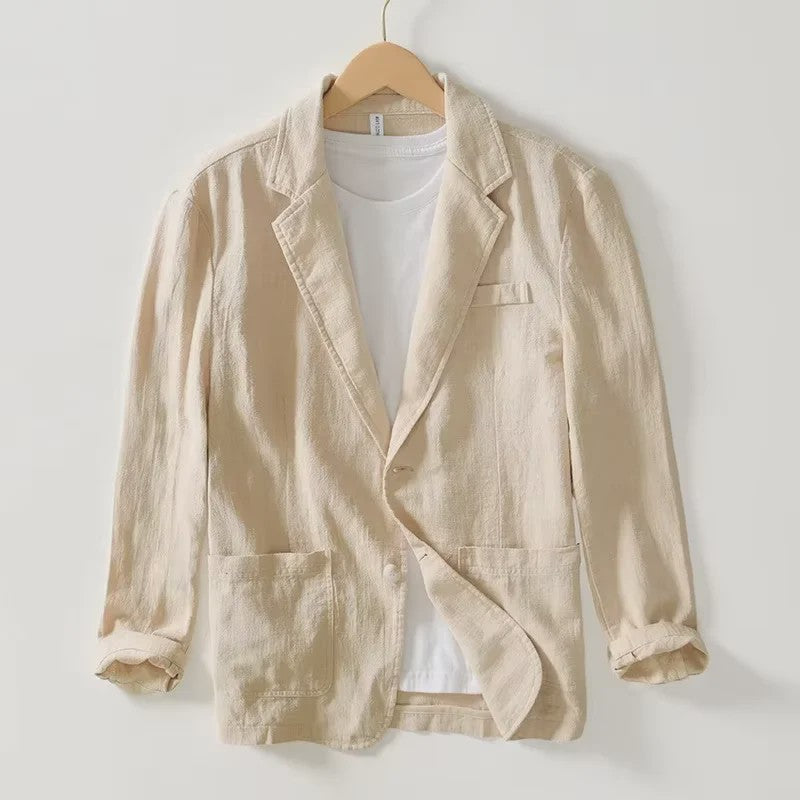 Lichte Katoenen Heren Blazer - Ademend Zomerjasje voor Business & Casual